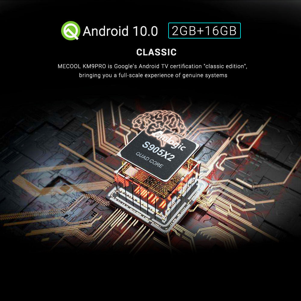 MECOOL KM9 PRO 2 16GB Android 10.0 Home Smart ATV TV Box 4K 2.4G WiFi Set Top Box Media Player MECOOL KM9 PRO 2 16GB Android 10.0 Home Smart ATV TV Box 4K 2.4G WiFi Set Top Box Media Player